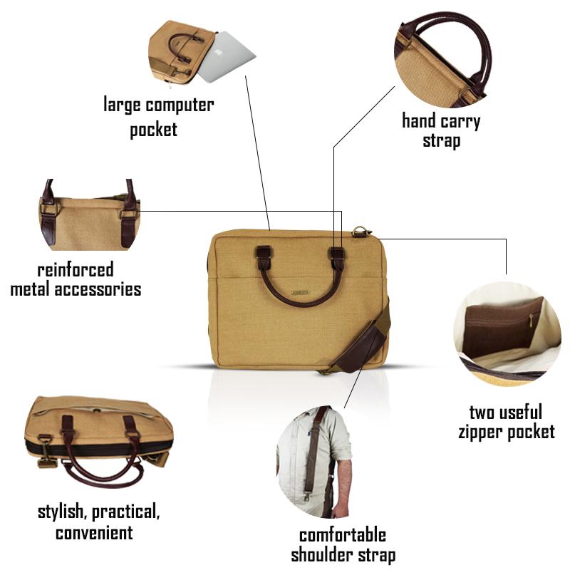 Laptop Bag Beige
